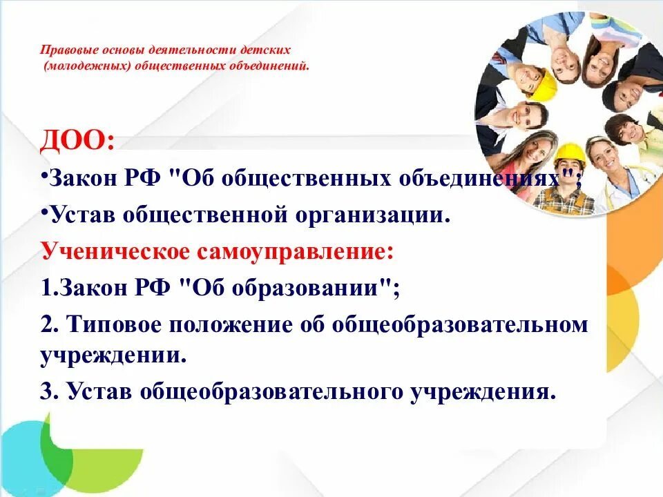 Программы общественных объединений