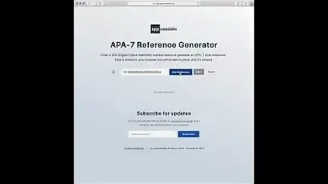 Generate reference. Generate reference