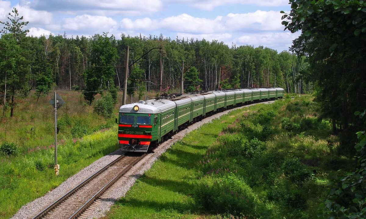 станция фрязево 2022. фрязево. фрязево костерево. электричка 7005. эр2м-605.