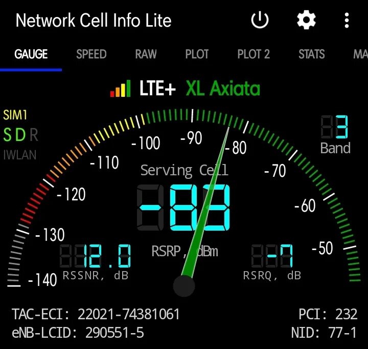 Network cell info