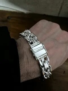 Серебряный браслет мужской авито