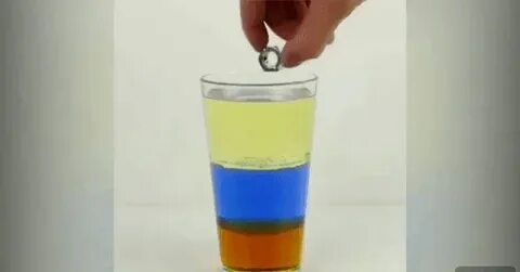 Эксперимент разные плотности