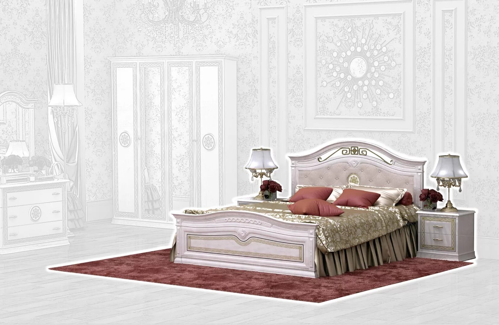 Мебельная версаль. Версаль кровать Интердизайн. Спальный гарнитур Версаль Интердизайн. Спальня Версаль 1.