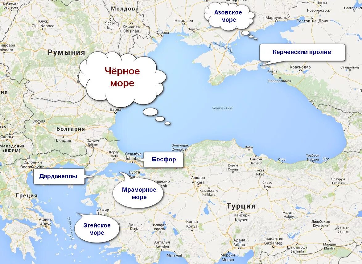 Босфор на карте мира - блог Санатории Кавказа