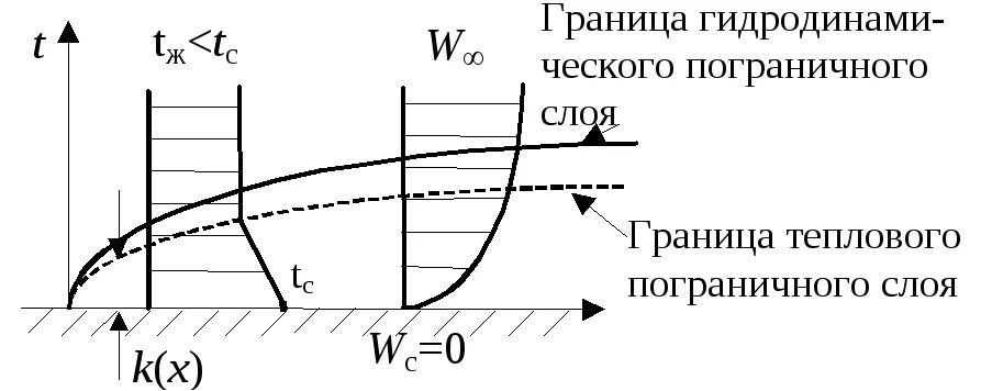 Функция пограничного барьера. Тепловой пограничный слой. понятие пограничного слоя. гидродинамический пограничный слой. толщина теплового пограничного слоя.