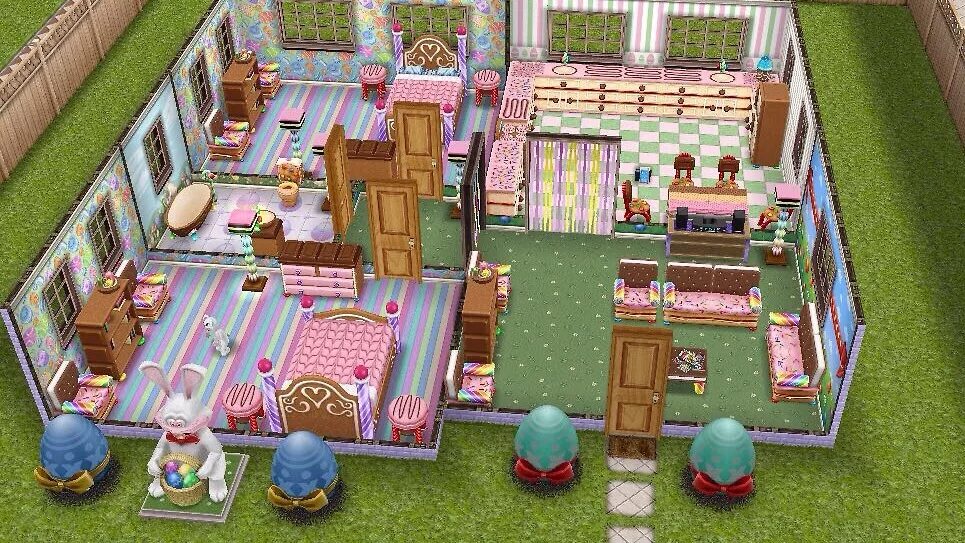 Где в симс фриплей найти. Sims freeplay 2011. пряничный домик симс фриплей. симс фриплей фермерский домик. sims freeplay комнаты.
