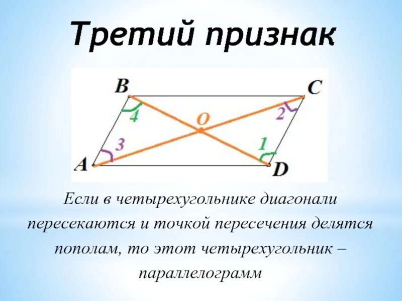 Если в четырехугольнике диагонали пересекаются и точкой пересечения. Четырехугольник диагонали параллелограмм. Если в четырехугольнике диагонали пересекаются. Точка пересечения диагоналей четырехугольника. Любой четырехугольник в котором диагонали перпендикулярны