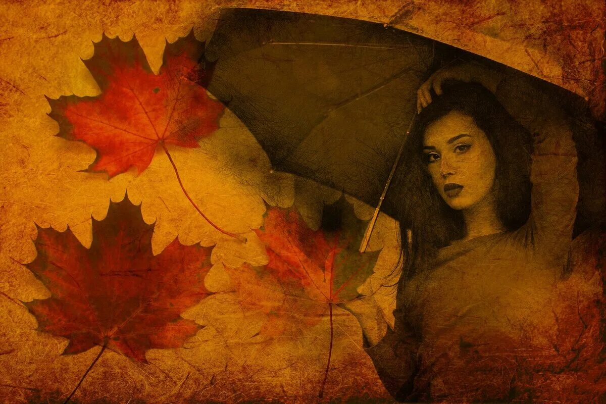 Грустные песни осени. Осенняя грусть. Женщина осень. Осенняя женщина. Женщина осень рисунок.