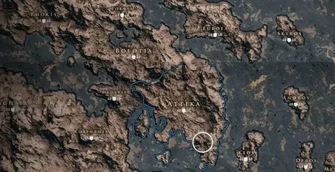 Assassins creed odyssey карта