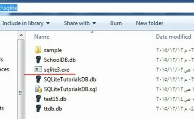 Sqlite3 windows