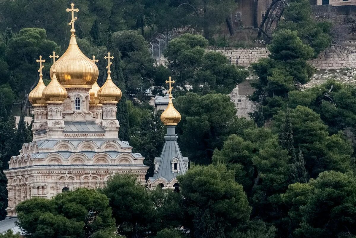 Храм Марии Магдалины в Иерусалиме. Иерусалимский монастырь в Израиле.