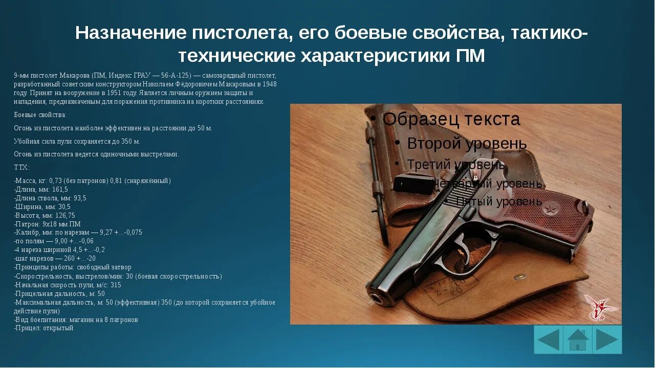 ТТХ пистолета Макарова 9 мм. ТТХ пистолета ПМ 9мм. ТТХ пистолета ПМ Макарова 9мм.