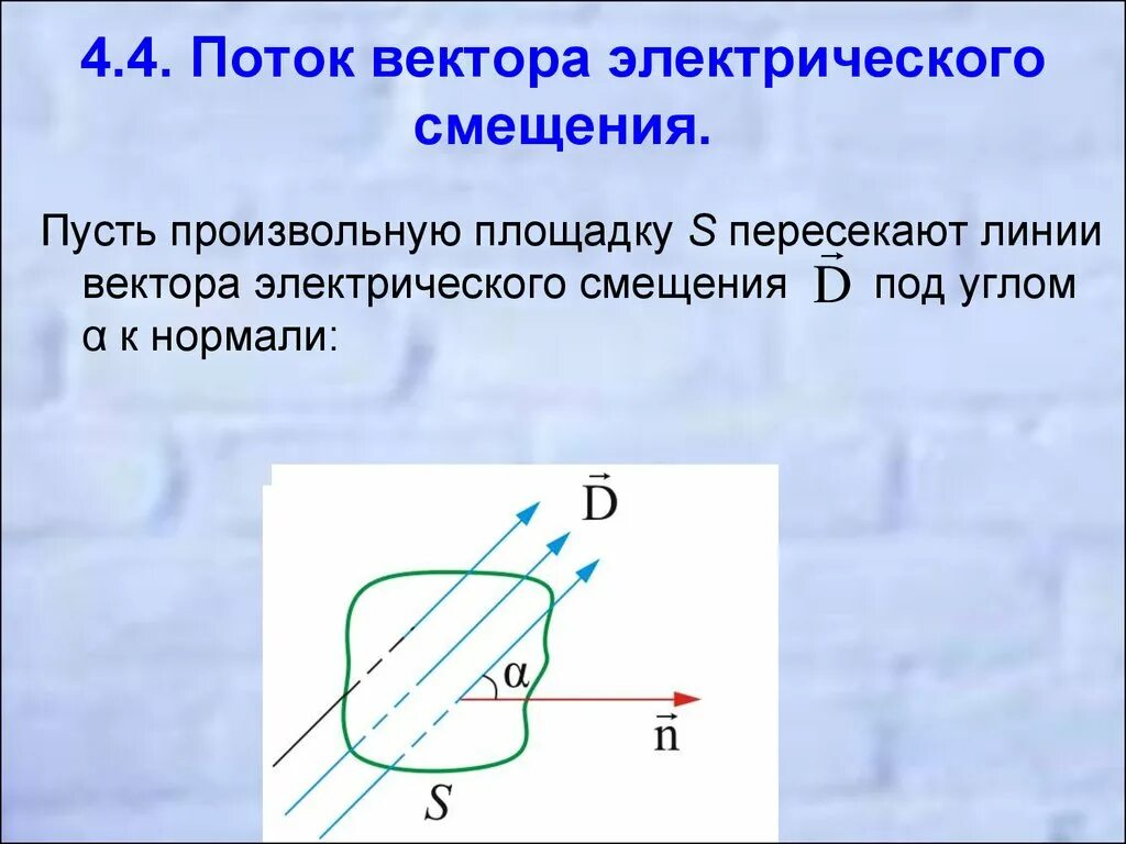поле в однородном диэлектрике. E d поток. E d поток. поток 3d. современные компьютерные технологии.