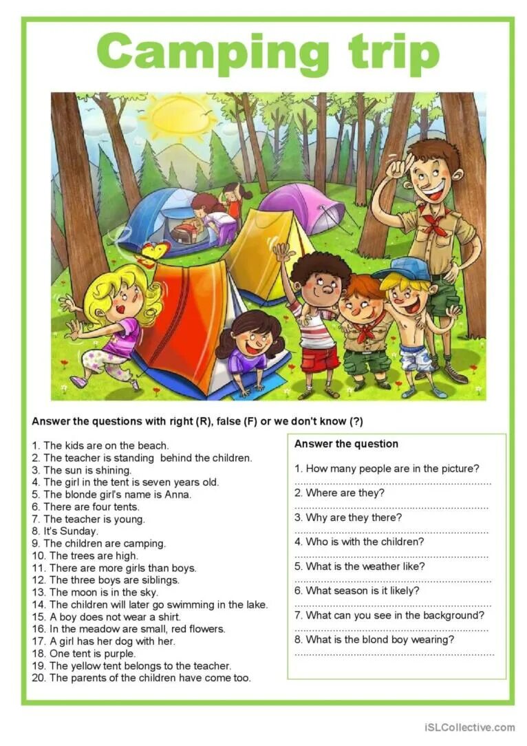 Picture for description. Picture description английский. Camp Worksheets for Kids. Camping Vocabulary Worksheet. English description