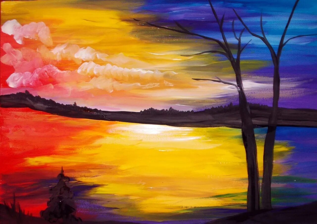 Рисунки гуашью для начинающих. Техника правополушарного рисования гуашью. Мастер класс рисования гуашью пейзаж. Мастер класс по рисованию гуашью. Мастер класс рисования гуашью пейзаж.