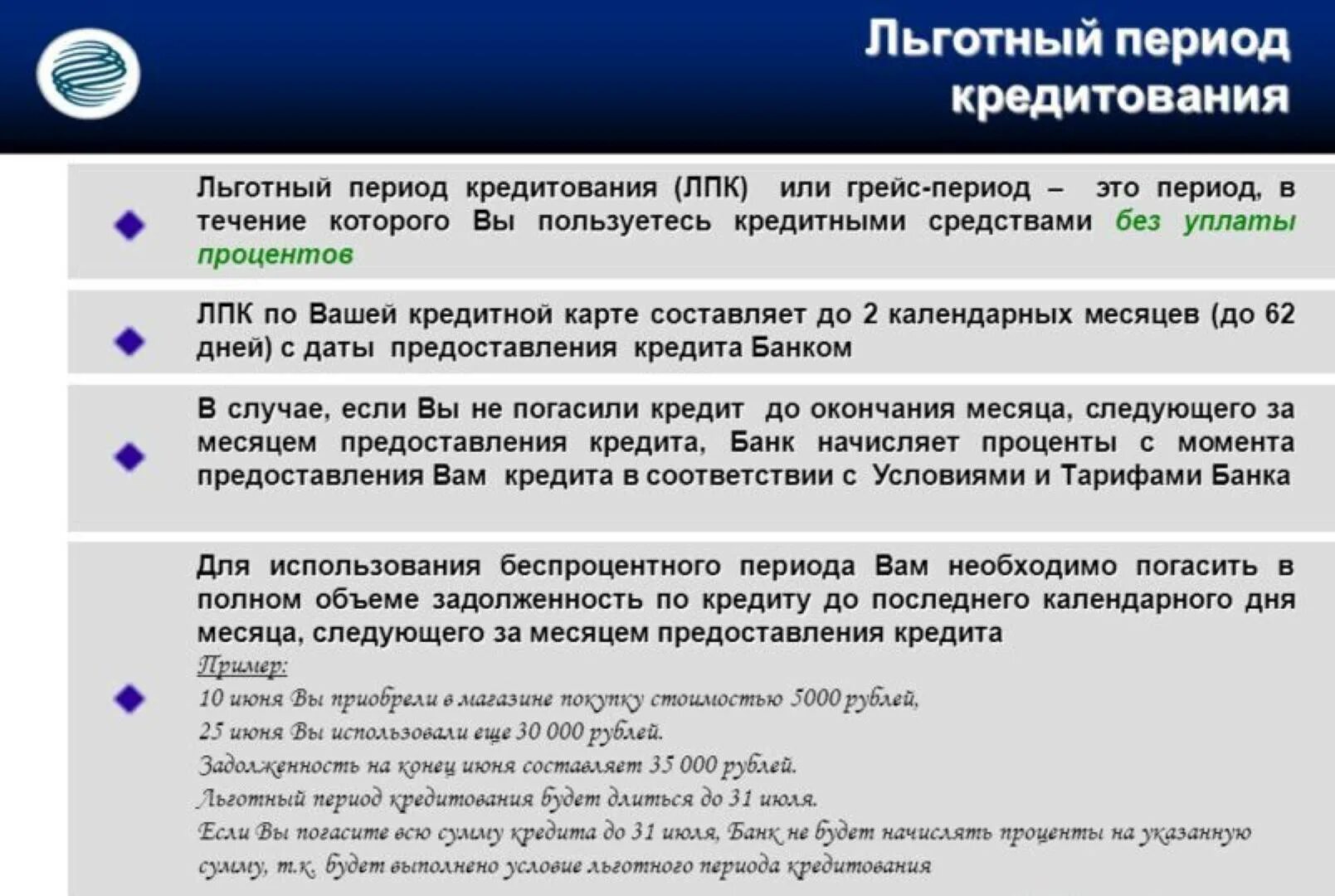 Что означает льготный. Льготный период кредита. Льготный период кредитной карты. Задолженность по кредитной карте. Период кредитования это.