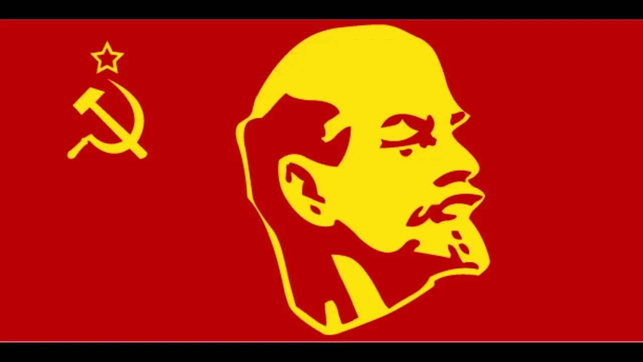 Дымок ленин. Ленин с флагом СССР.