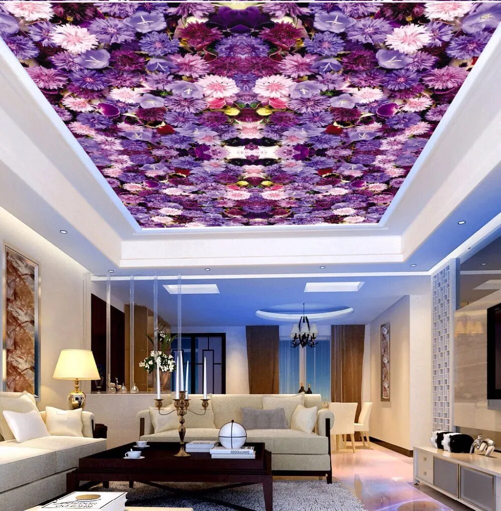 твой стиль натяжные потолки москва. красивые цвета потолков. сиреневая спальня. евроремонт спальни. спальня в фиолетовых тонах.