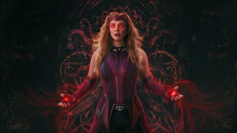 scarlet witch wandavision 2021 wallpaper, scarlet witch, bruja escarlata, w...