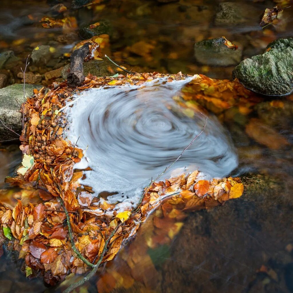 Желтая вода весной