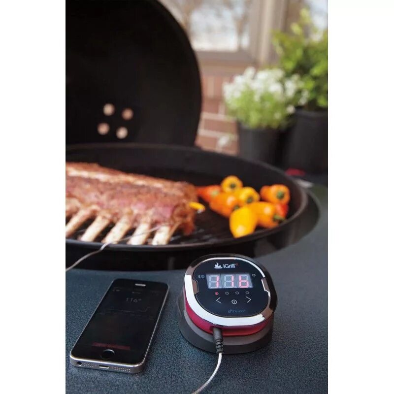 Термометр weber. Цифровой термометр igrill 2. цифровой термометр weber connect. термощуп для гриля weber. миг-588 цифровой термометр weber igrill 2 (7221).