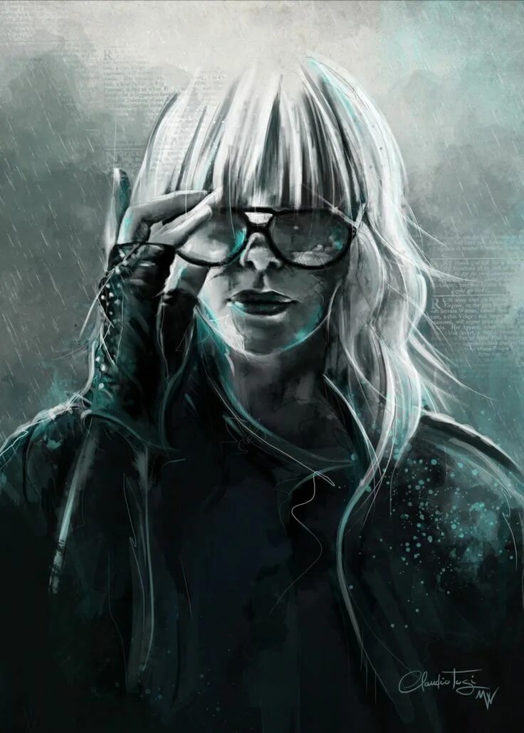 Atomic blonde. Взрывная блондинка Постер.