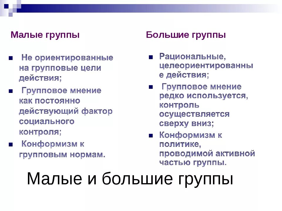 Отличия социальной группы. Большие и малые группы. Отличия малых и больших социальных групп. Большие и малые социальные группы примеры. Отличия большой и малой социальной группы.