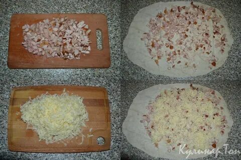 Рулет лаваш копченая курица сыр