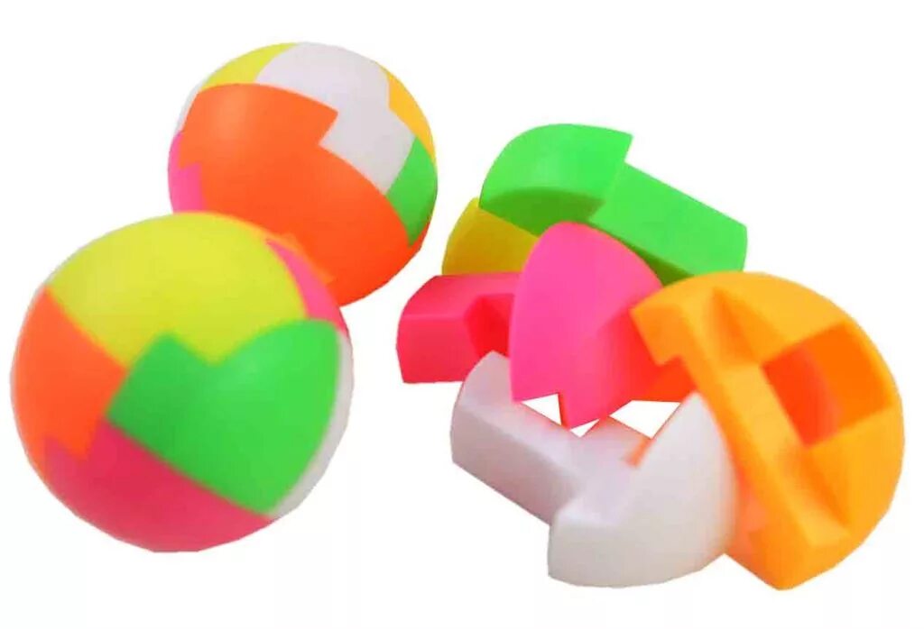 Игра 6 элементов. Мяч конструктор головоломка Яр Тойс 2200100045552. Пластмассовый шар головоломка. Головоломка шарик разборный. Головоломка шар из 6 деталей.