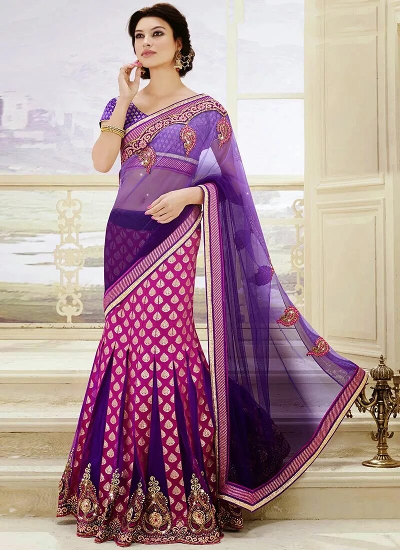 Сари Индия. Лехенга стиль Сари. Индийское платье. Красивые индийские платья.