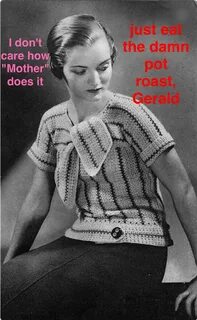 Vintage knitting