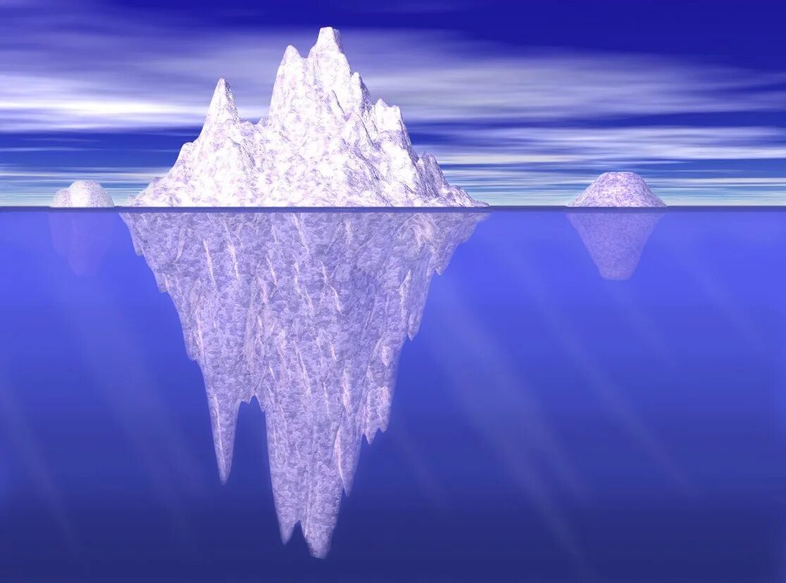 Iceberg. Айсберг под водой. Ледяные горы. Айсберг под водой и над водой. Под ледовый