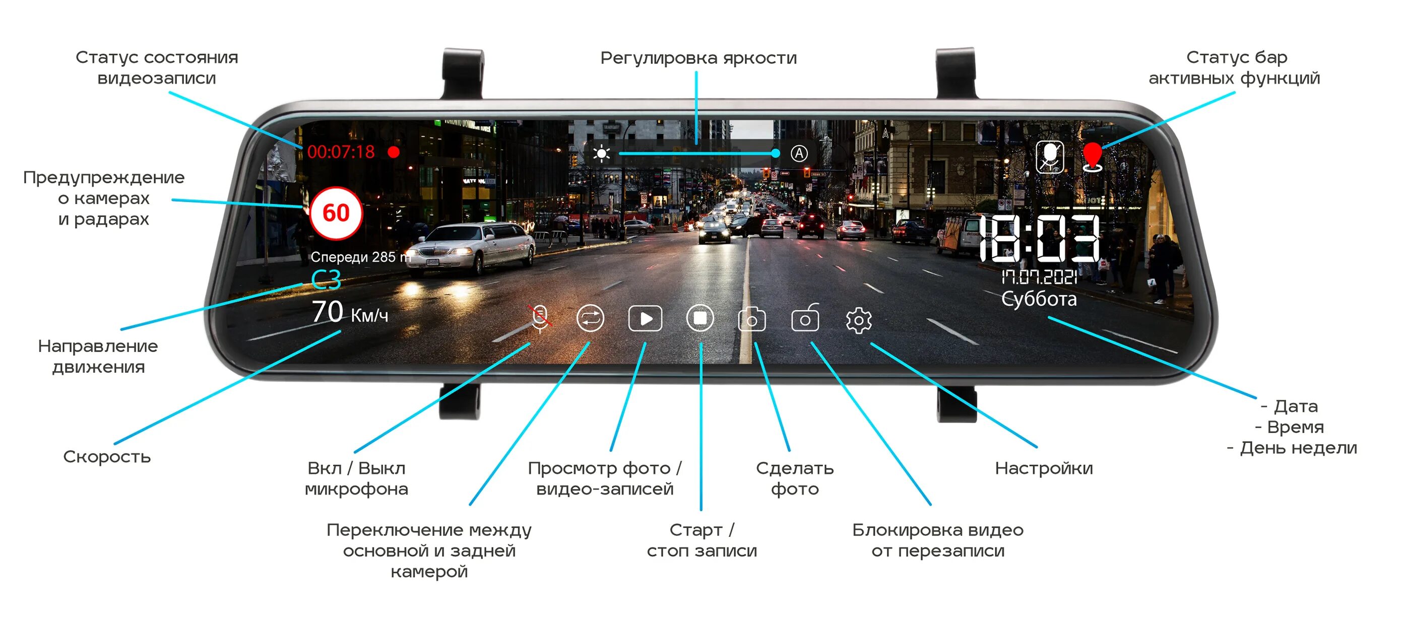 Trendvision mr 810. TRENDVISION Mr-4k. Регистратор с камерой заднего TRENDVISION.