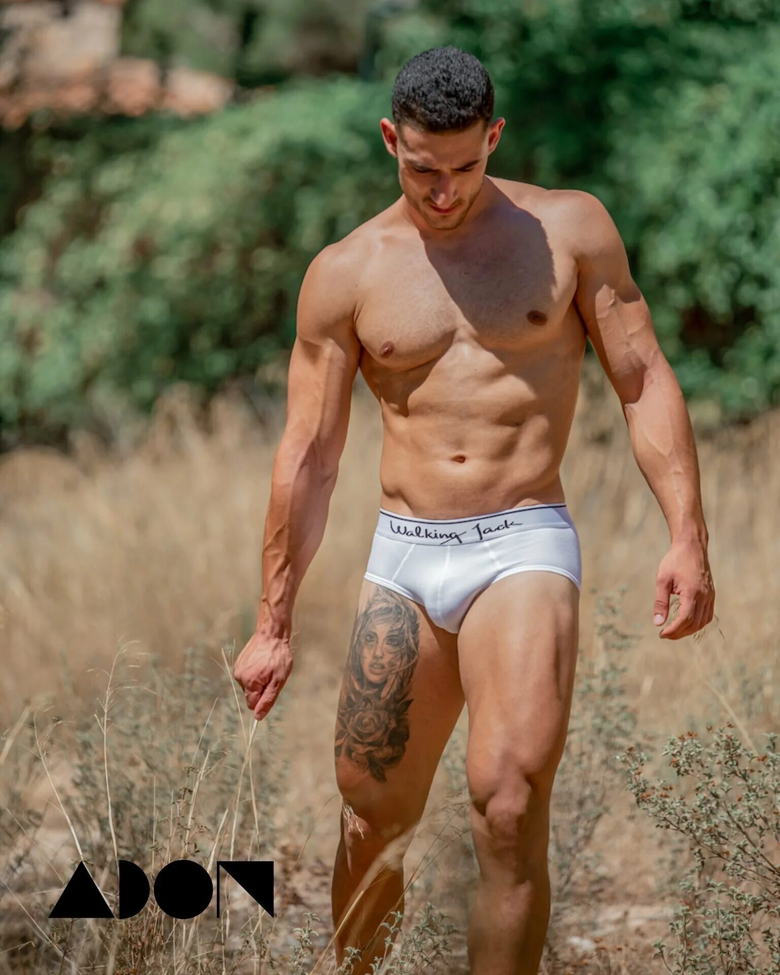 Walking jack. Aggelos Pirikkis. Falcon Studios underwear. Aggelos Perikleous.