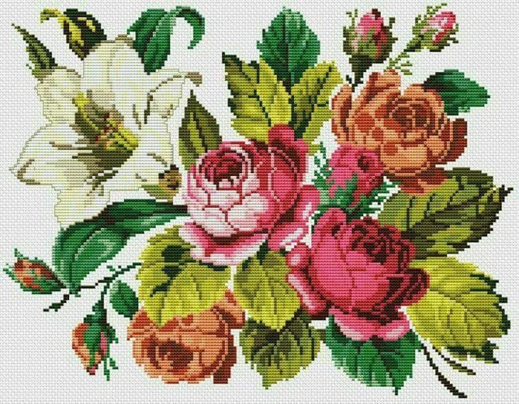 Вышить красивые цветы. Cross Stitch вышивка. Вышивка цветок. Вышивка крестом розы. Вышивание крестиком цветы.