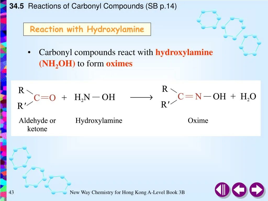 Углерод 14 реакция. Carbonyl Compounds. Hydroxylamine Reaction Ketone. Reactive Compound. Oxime methacrylate.