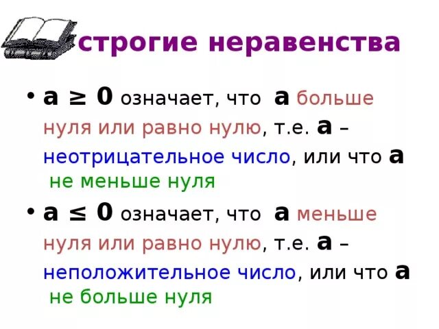 Любое число больше нуля. Что значит больше или равно. Больше меньше нуля. Отрицательное число больше или меньше нуля. Неотрицательное число больше или меньше нуля.