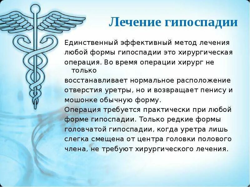 Гипоспадия у взрослых. Гипоспадия у взрослых