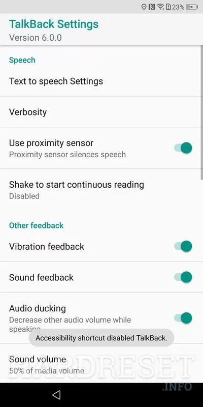 Сброс аккаунта через talkback. Сбросить аккаунт через talkback. talkback settings 7.2.0.220693075 сбросить аккаунт гугл honor.