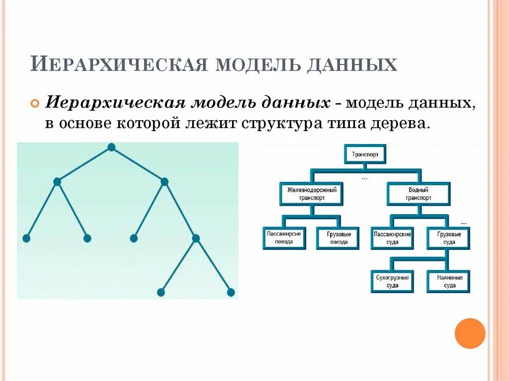 Основные модели организации данных