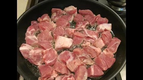Рецепт мяса кусочками из свинины