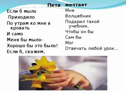 Если б мыло приходило по утрам