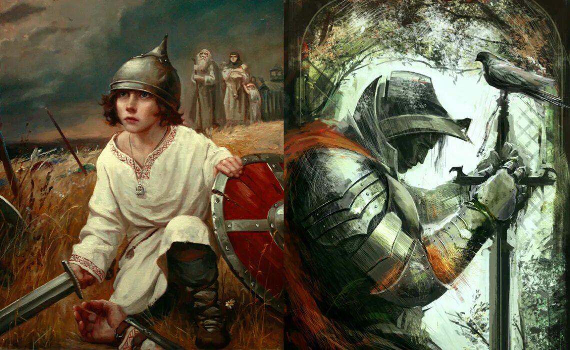 Славянские дети. Картина шишкина последний защитник. Иван - мужицкий сын: сказка. Рыцарь с сыном. Славянский мальчик.
