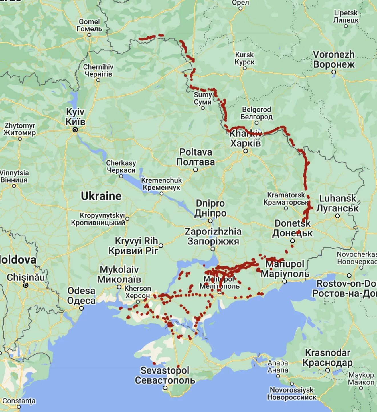 Линия границы с украиной. Граница России и Украины на карте. Российско-украинская граница на карте. Границы Украины на карте. Карта России граничащая с Украиной.