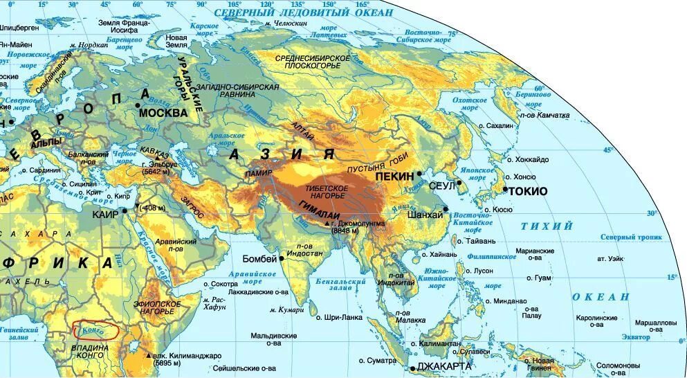 Самый большой на земле полуостров расположен. Карта Евразии географическая крупная с реками. Карта пустынь Евразии. Карта Евразии с морями и Океанами. Полуострова Евразии на карте.