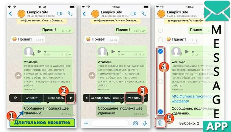 Как переслать в вотсапе