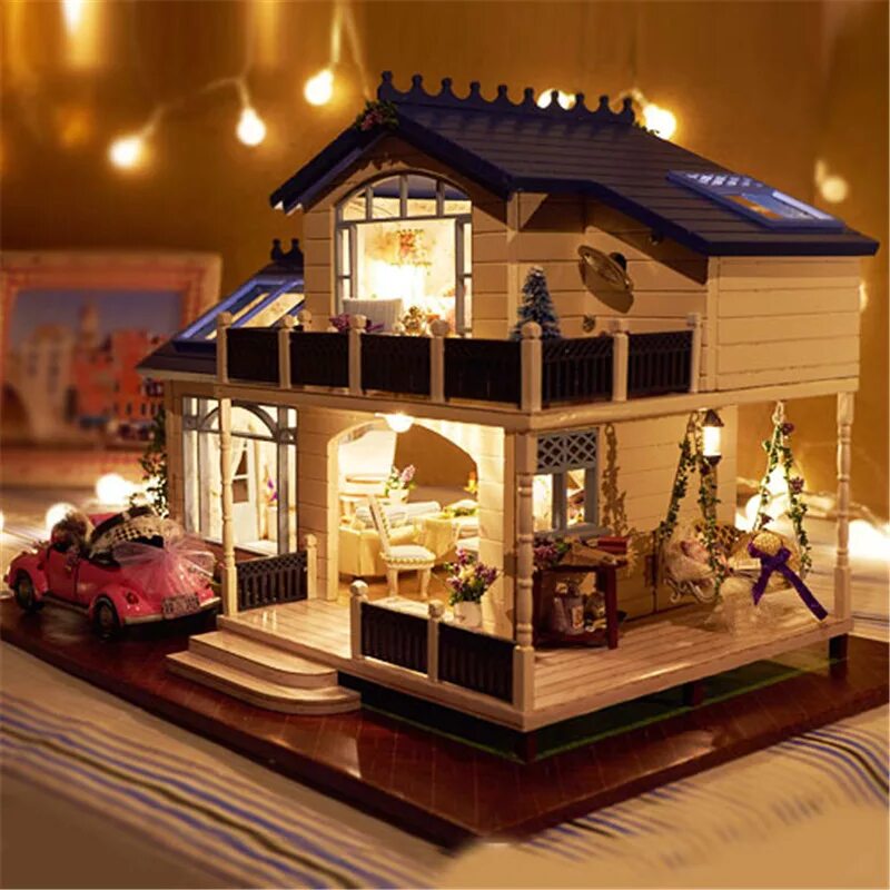 Той хаус. Dollhouse Miniature кукольный домик. Румбокс Прованс. Wooden Dollhouse кукольный домик. Румбокс "вилла Прованс".