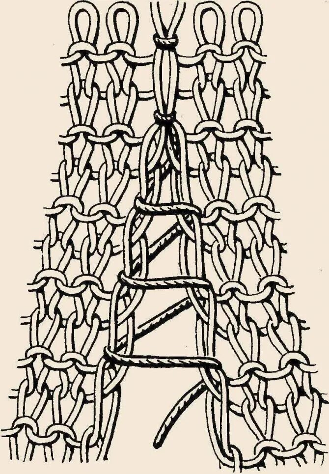 Матрасный шов в вязании спицами. Соединение вязаных деталей. Вертикальный трикотажный шов. Шов для сшивания вязаных деталей.