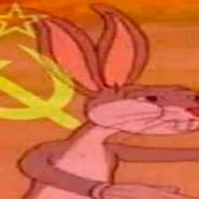 Du pareil du meme. Советский Багз Банни. Багз Банни коммунист. Кролик Роджер коммунист. Багз Банни с флагом СССР.