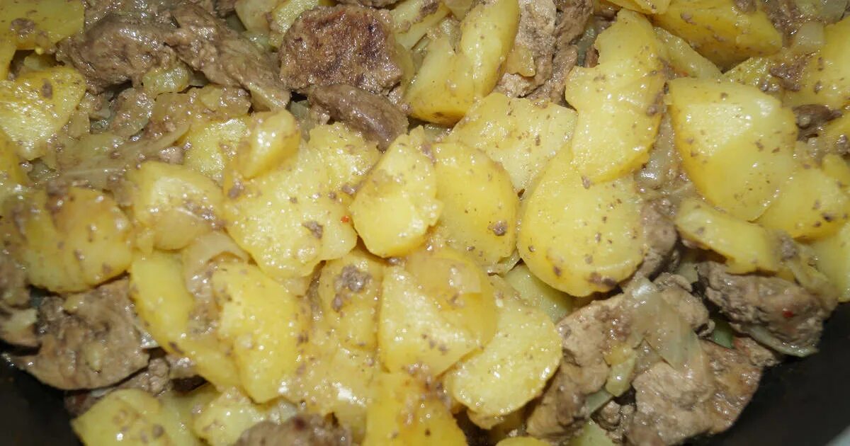 Как сделать картошку с печенью
